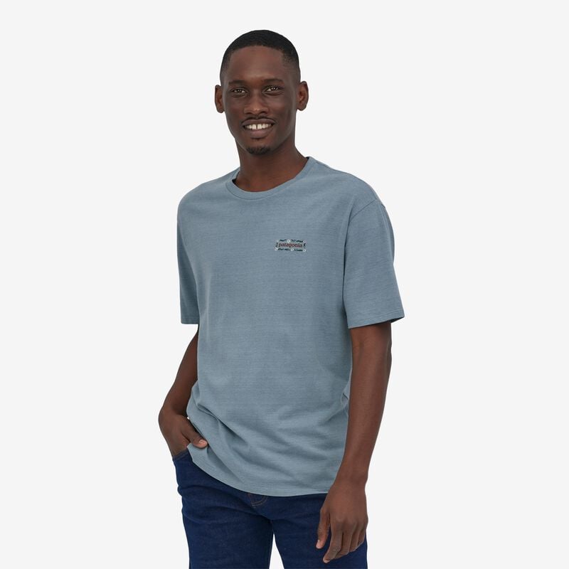 Patagonia Men's Tee-Cycle™ T-Shirt - Spring Cycle: Light Plume Grey