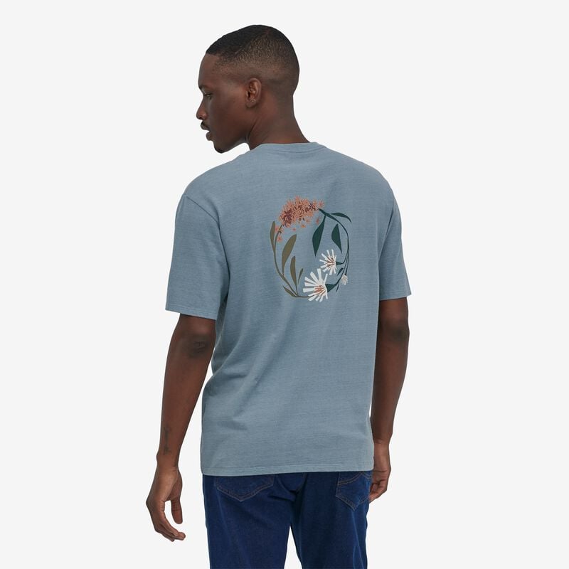 Patagonia Men's Tee-Cycle™ T-Shirt - Spring Cycle: Light Plume Grey