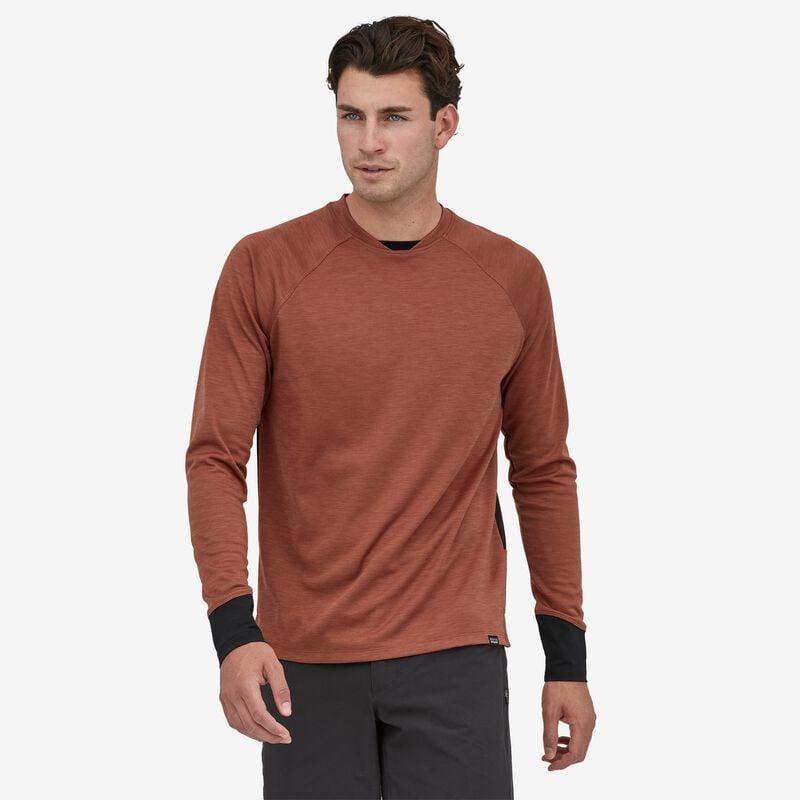 Patagonia Men's Long-Sleeved Dirt Craft Bike Jersey - Sisu Brown