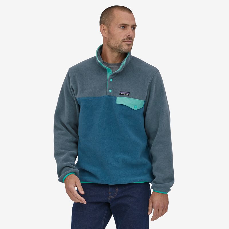 Patagonia Men's Lightweight Synchilla® Snap-T® Fleece Pullover - Wavy Blue