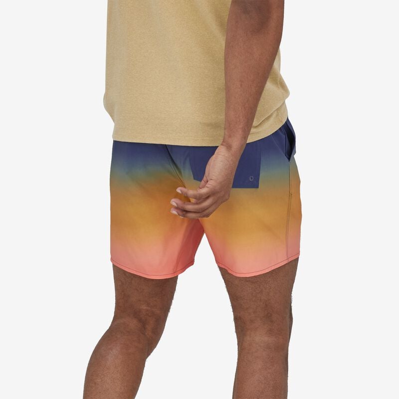 Patagonia Men's Hydropeak Volley Shorts - 16" - Cosmic Gradients: Tigerlily Orange