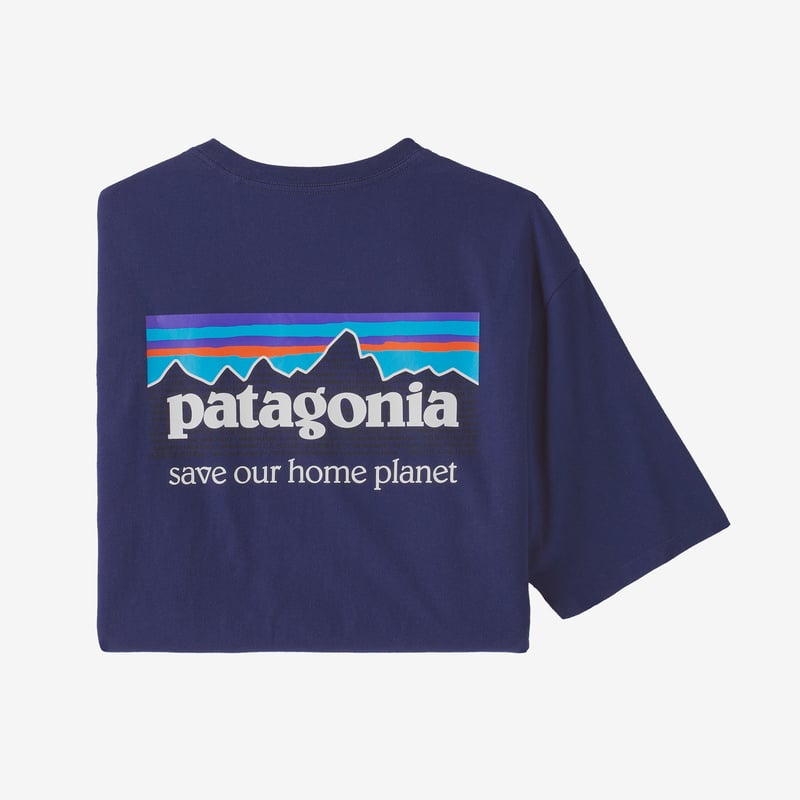 Patagonia Men's P-6 Mission Organic T-Shirt - Sound Blue