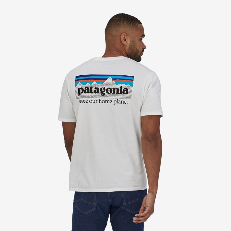 Patagonia Men's P-6 Mission Organic T-Shirt - Sound Blue
