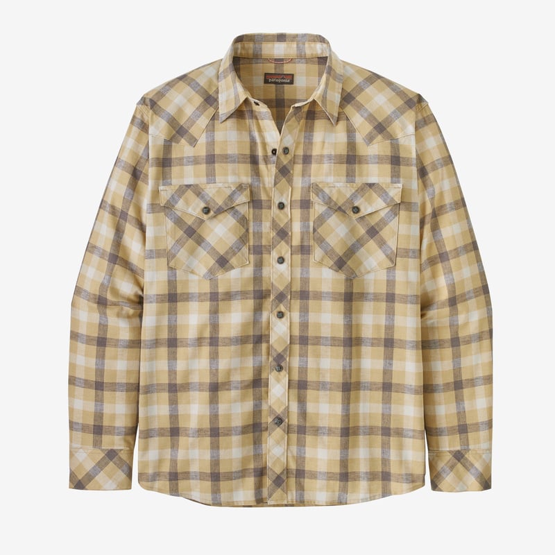 Patagonia Men's Long-Sleeved Western Snap Shirt - Terrane: Sespe Tan