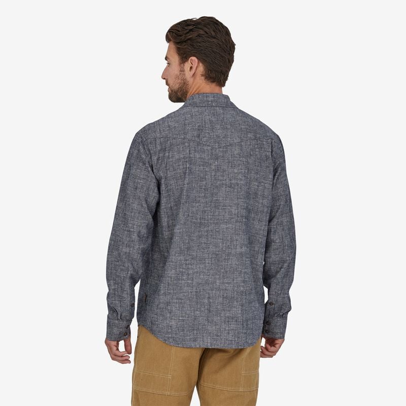 Patagonia Men's Long-Sleeved Western Snap Shirt - Terrane: Sespe Tan