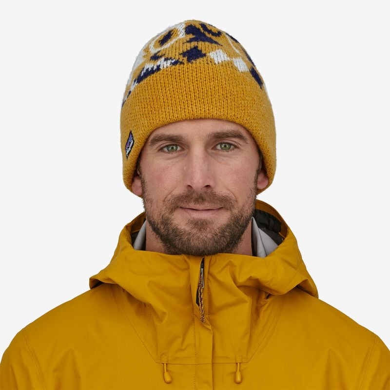 Patagonia Fun Hog Beanie - Spirited Seasons Knit: Cabin Gold