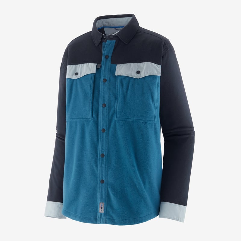 Patagonia Men's Long-Sleeved Early Rise Snap Shirt - Wavy Blue