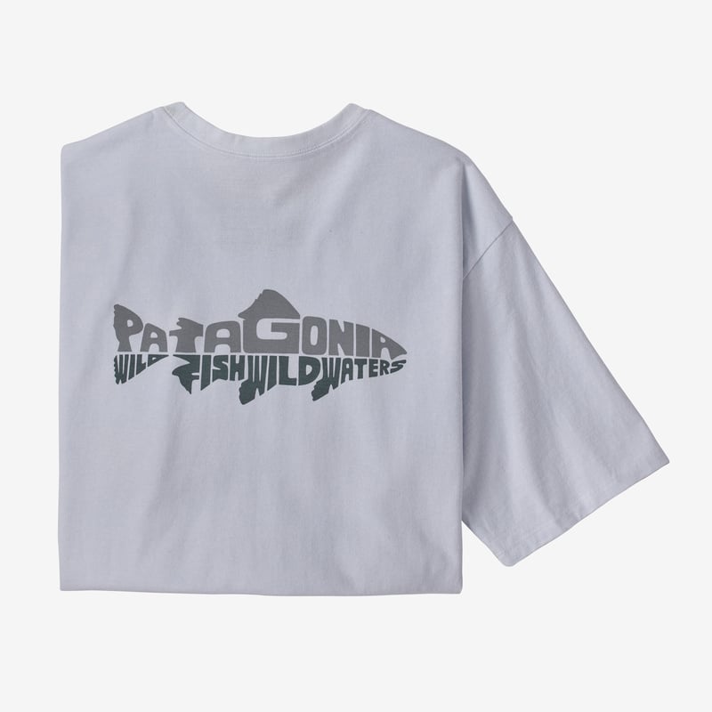 Patagonia Men's Wild Waterline Pocket Responsibili-Tee® - White