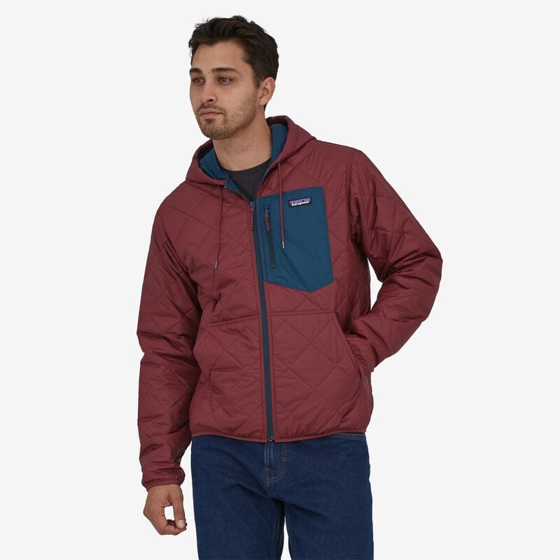 Patagonia Men's Diamond Quilted Bomber Hoody - Sequoia Red