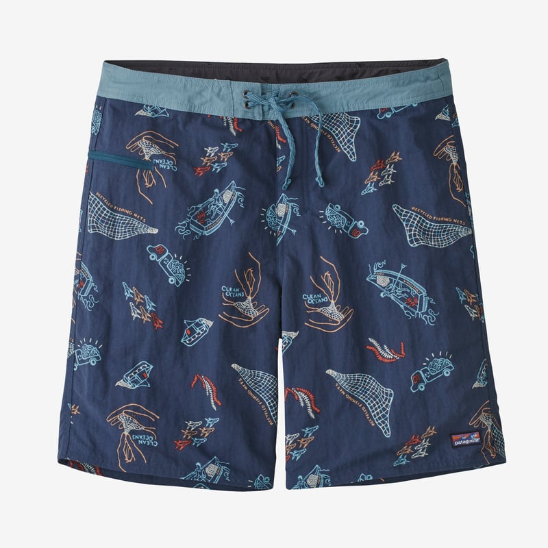 Patagonia Men's Wavefarer® Boardshorts - 19" - Clean Currents: Tidepool Blue