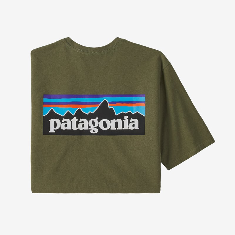 Patagonia Men's P-6 Logo Responsibili-Tee® - Wyoming Green