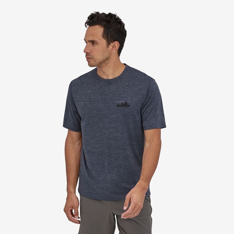 Patagonia Men's Capilene® Cool Daily Graphic Shirt - 73 Skyline: Smolder Blue X-Dye