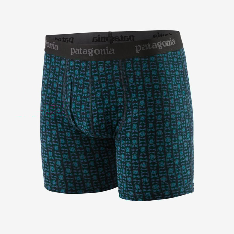 Patagonia Men's Essential Boxer Briefs - 6" - Aligned: Pitch Blue