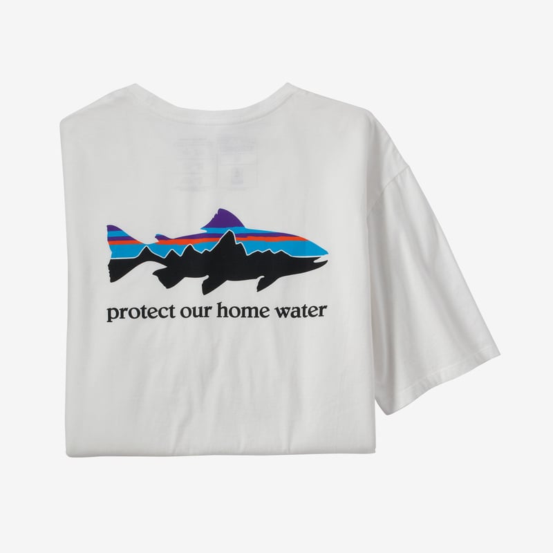 Patagonia Men's Home Water Trout Organic T-Shirt - White