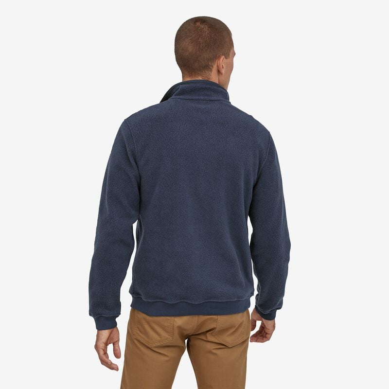 Patagonia Men's Shearling Button Fleece Pullover - New Navy