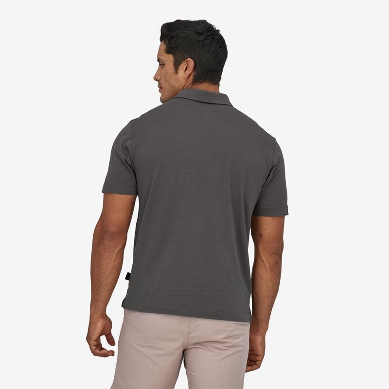 Patagonia Men's Cotton in Conversion Lightweight Polo Shirt - Mirror Stripe: Wavy Blue