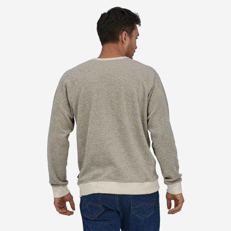 Patagonia Men's Reversible Shearling Fleece Crew - Natural