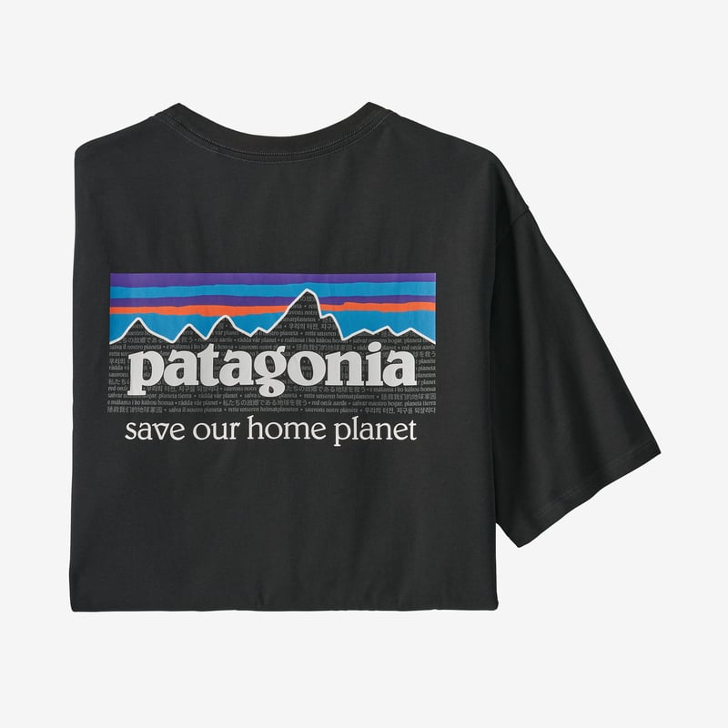 Patagonia Men's P-6 Mission Organic T-Shirt - Ink Black