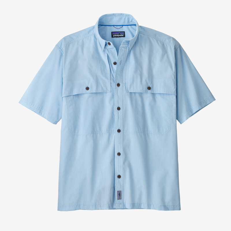 Patagonia Men's Island Hopper Shirt - Chambray: Lago Blue