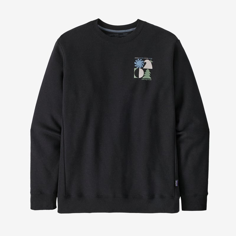 Patagonia Spirited Seasons Uprisal Crew Sweatshirt - Ink Black