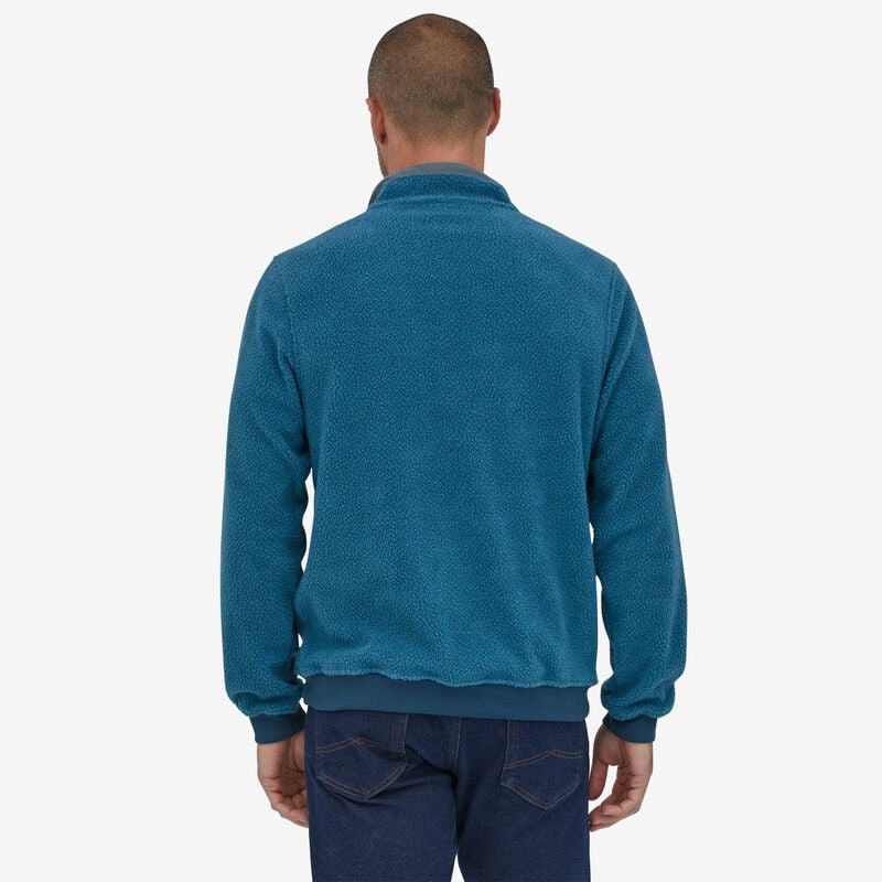 Patagonia Men's Shearling Button Fleece Pullover - Wavy Blue
