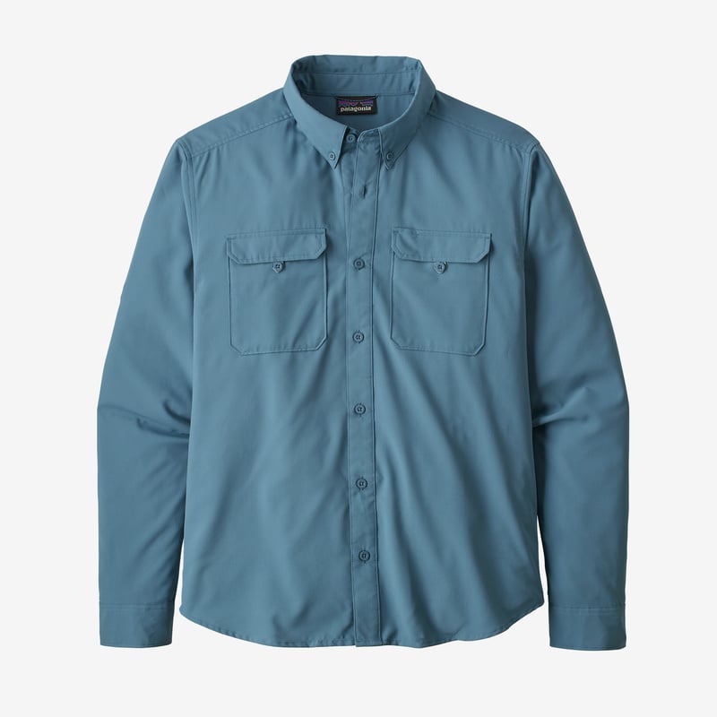 Patagonia Men's Long-Sleeved Self-Guided Hike Shirt - Pigeon Blue