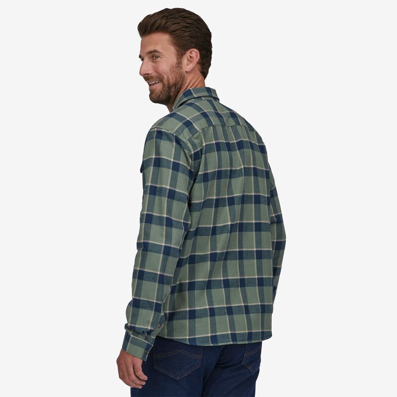 Patagonia Men's Long-Sleeved Cotton in Conversion Fjord Flannel Shirt - Graft: Hemlock Green