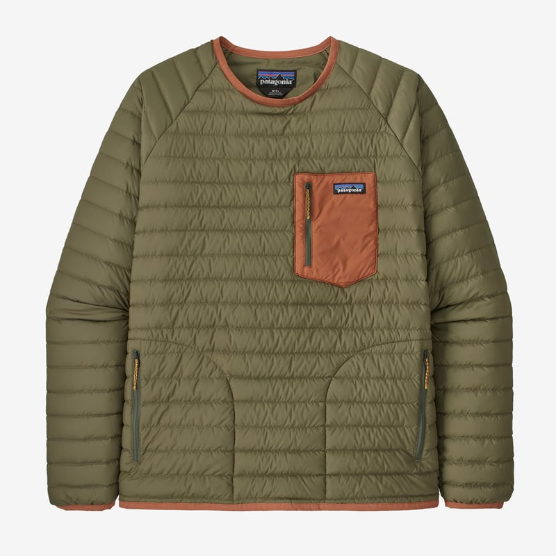 Patagonia Men's Silent Down Crew - Basin Green