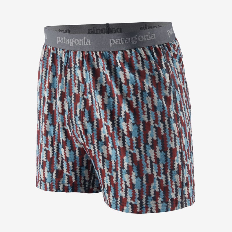 Patagonia Men's Essential Boxers - 4½" - Climbing Trees Ikat: Ink Black