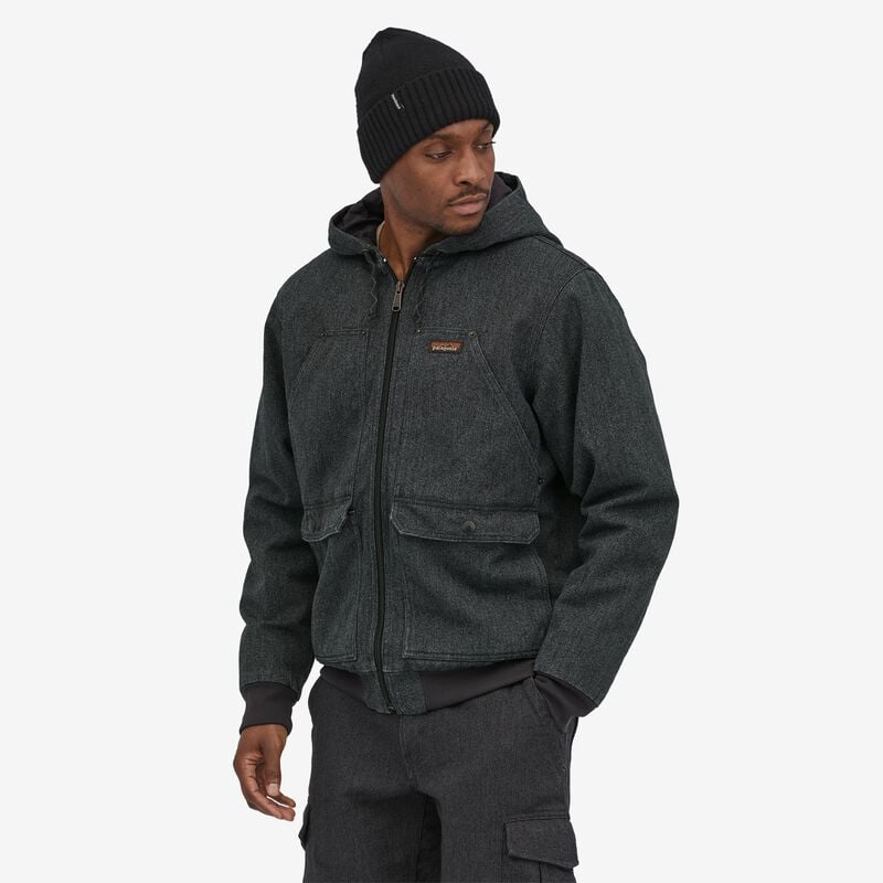 Patagonia Men's Iron Forge Hemp® Canvas Hooded Jacket - Ink Black