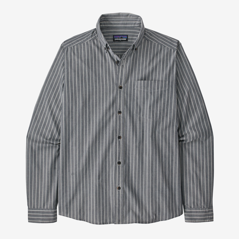 Patagonia Men's Long-Sleeved Daily Shirt - Combed Stripe: New Navy