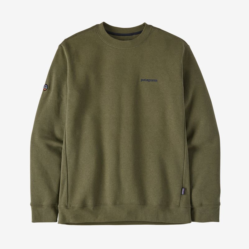 Patagonia Fitz Roy Icon Uprisal Crew Sweatshirt - Wyoming Green