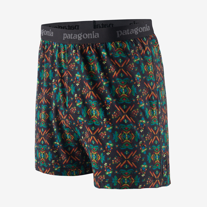 Patagonia Men's Essential Boxers - 4½" - Forest Floor: Ink Black