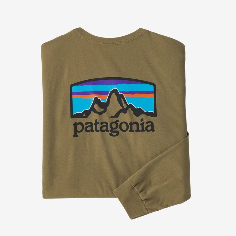 Patagonia Men's Long-Sleeved Fitz Roy Horizons Responsibili-Tee® - Moray Khaki