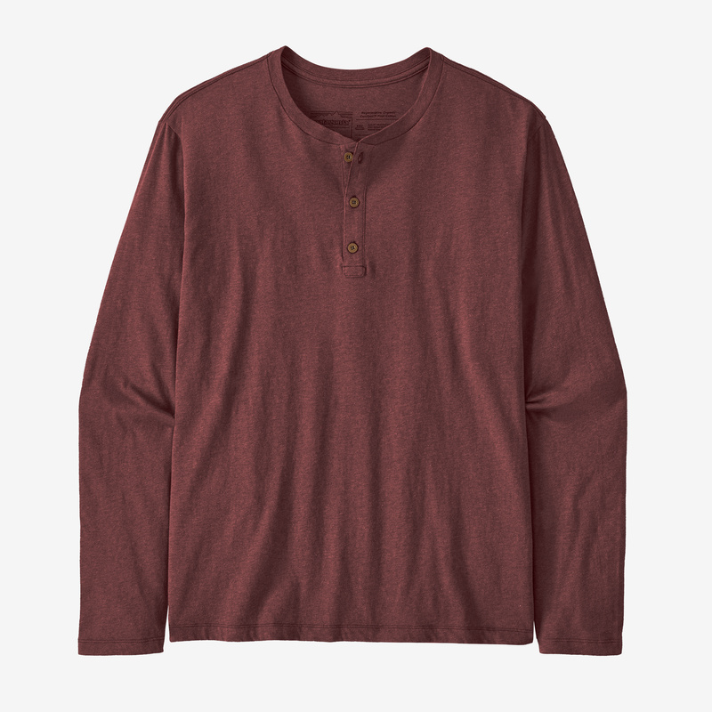 Patagonia Men's Regenerative Organic Certified™ Cotton Lightweight Henley - Sequoia Red