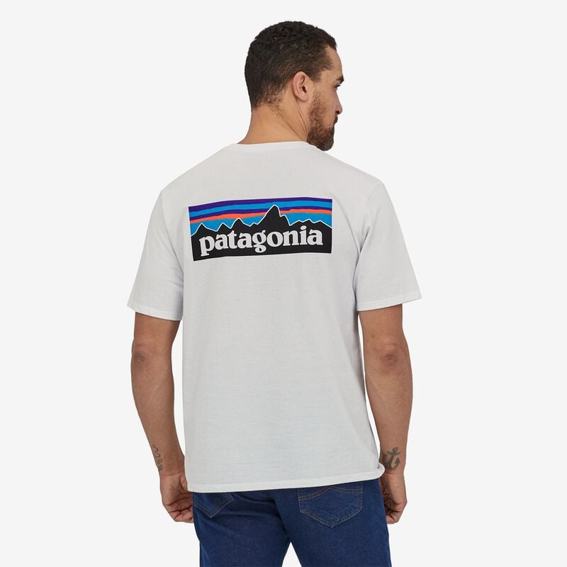 Patagonia Men's P-6 Logo Responsibili-Tee® - White
