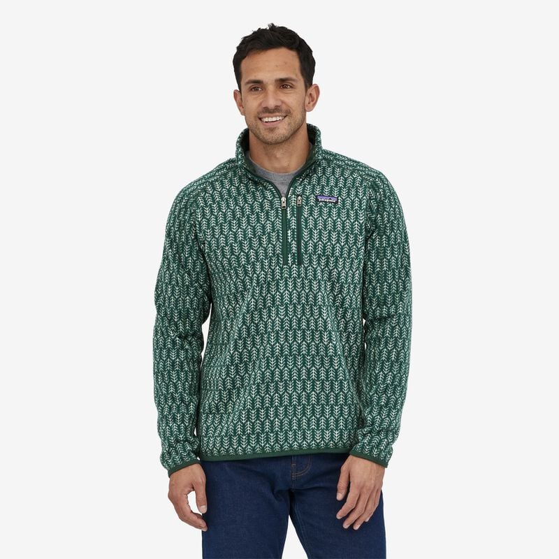 Patagonia Men's Better Sweater® 1/4-Zip Fleece - Pine Knit: Northern Green