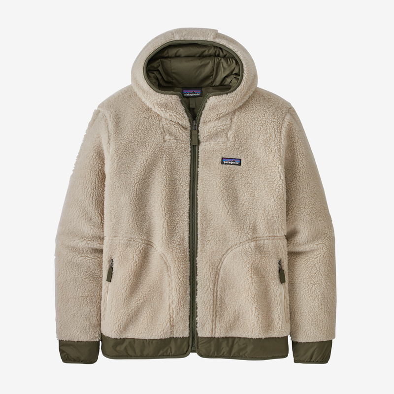 Patagonia Men's Woolyester Pile Fleece Hoody - Natural
