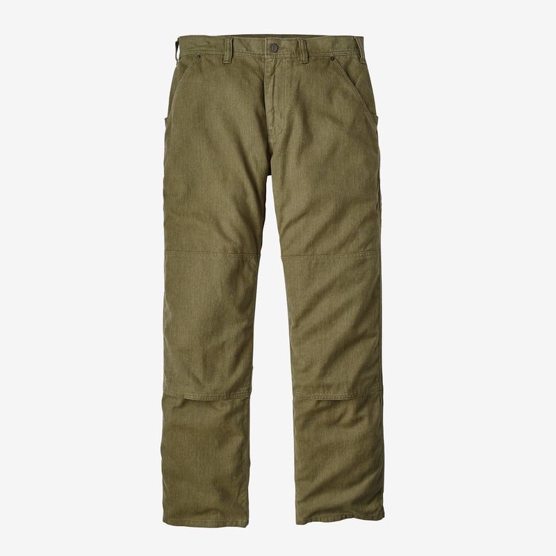 Patagonia Men's All Seasons Hemp Canvas Double Knee Pants - Regular - Fatigue Green