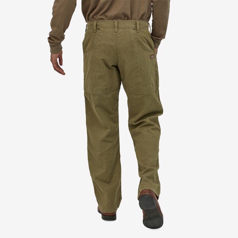 Patagonia Men's All Seasons Hemp Canvas Double Knee Pants - Regular - Fatigue Green