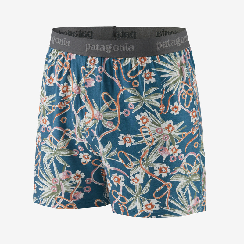 Patagonia Men's Essential Boxers - 4½" - Dirt Bags Multi: Abalone Blue