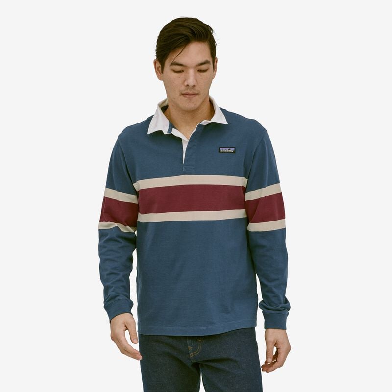 Patagonia Men's Cotton in Conversion Midweight Rugby Shirt - Rugby Big: Pinyon Green