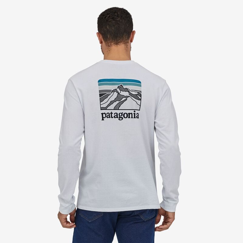 Patagonia Men's Long-Sleeved Line Logo Ridge Responsibili-Tee® - Plume Grey