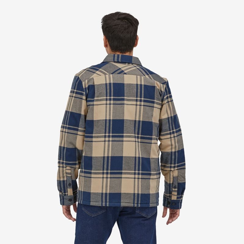 Patagonia Men's Insulated Organic Cotton Midweight Fjord Flannel Shirt - Live Oak: Oar Tan