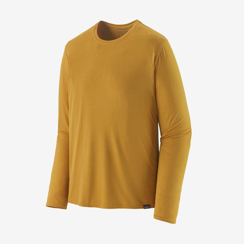 Patagonia Men's Long-Sleeved Capilene® Cool Daily Shirt - Cabin Gold - Light Cabin Gold X-Dye
