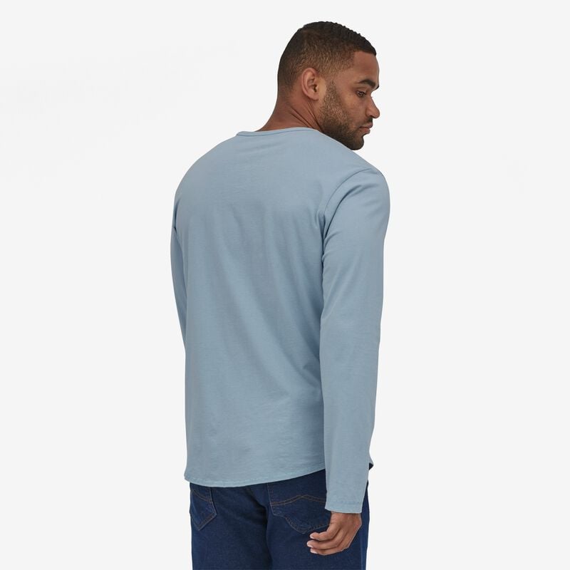 Patagonia Men's Long-Sleeved GPIW™ Crest Organic Baseball Tee - Steam Blue