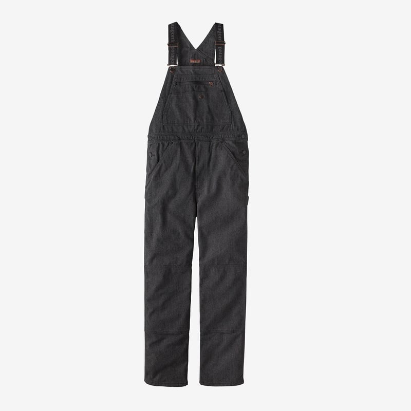 Patagonia Men's Iron Forge Hemp® Canvas Bib Overalls - Regular - Ink Black