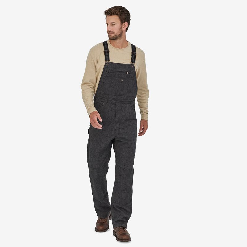 Patagonia Men's Iron Forge Hemp® Canvas Bib Overalls - Regular - Ink Black