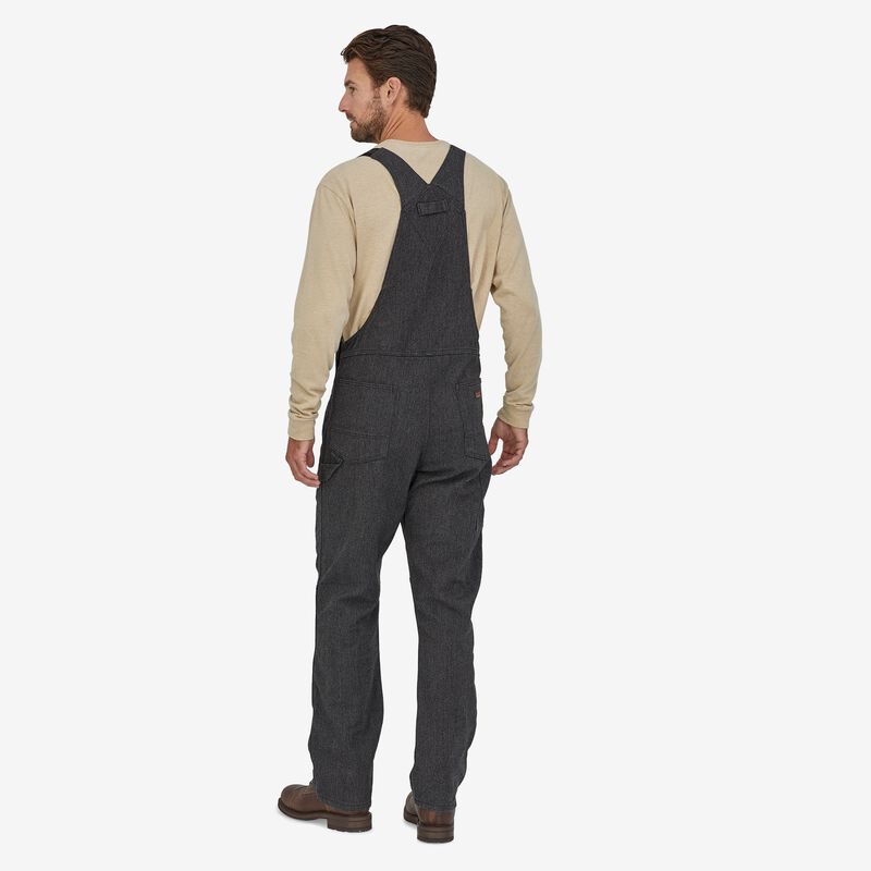 Patagonia Men's Iron Forge Hemp® Canvas Bib Overalls - Regular - Ink Black