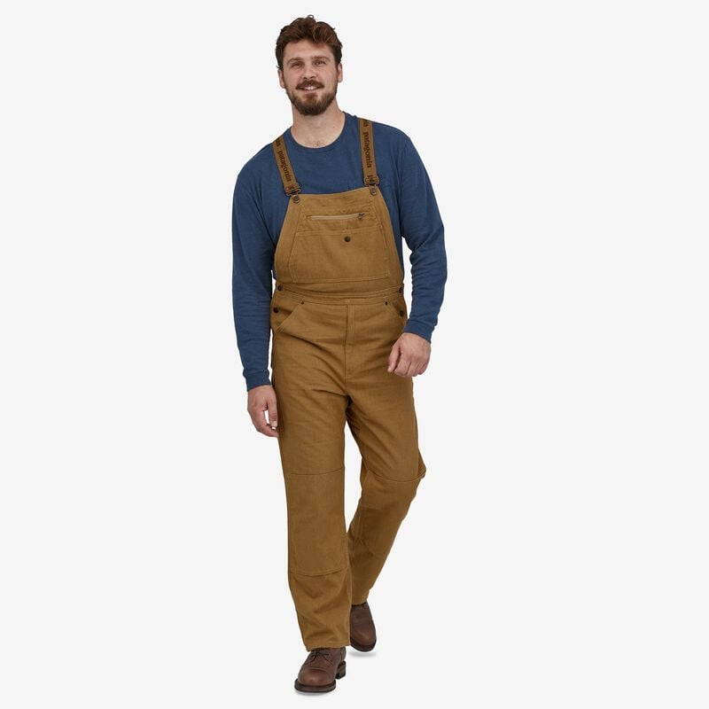 Patagonia Men's Iron Forge Hemp® Canvas Bib Overalls - Regular - Ink Black